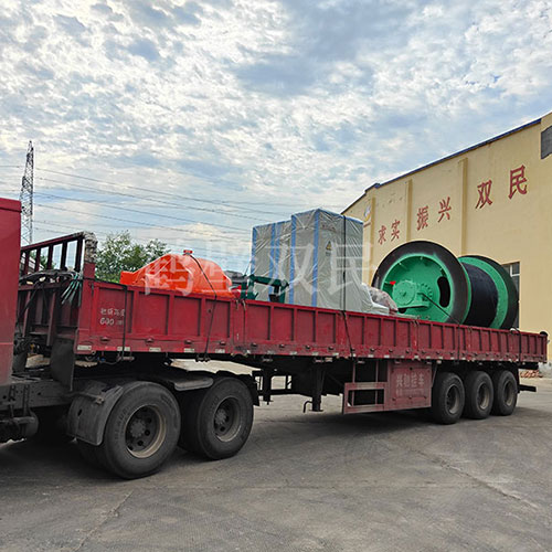 鶴壁雙民租賃絞車JK-2×1.8P礦井提升機(jī)裝車發(fā)貨！